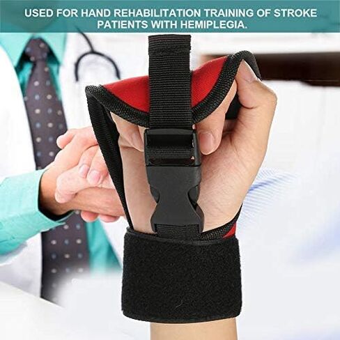 Stroke Recovery Gloves Black Finger Glove Auxiliary Fixed Glove Rehabilitation Training Equipment Hand Fist Stroke Hemiplegia Fixed Hand Fingers Traction Hand Brace Splint Support for(Snap-on Gloves) in Saudi Arabia