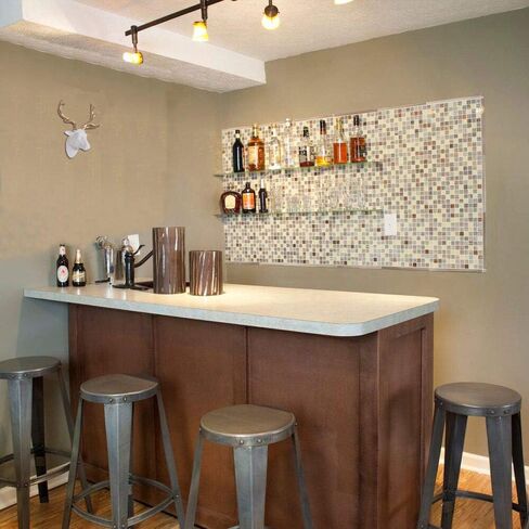 SAC SMARTEN ARTS Animal Head Wall Decor, Glossy Black Faux Resin Deer Head with Gold Antlers for Wall Mount Decoration, Size 10" x 5" x 12" in Kuwait