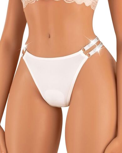 Women's Glitter Underwear Soft Strappy Thongs Sexy Underwear Panties in Saudi Arabia