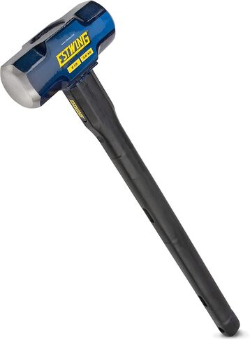 Estwing 16-Pound Hard Face Sledge Hammer for Demolition/Stake Driving, 50-55 HRC, 36-Inch Fiberglass Handle, Overstrike Protection, Textured Grip in Saudi Arabia