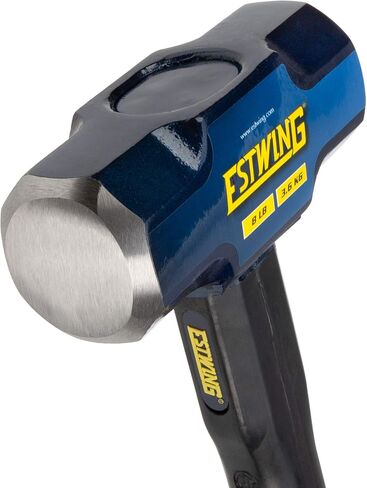 Estwing 16-Pound Hard Face Sledge Hammer for Demolition/Stake Driving, 50-55 HRC, 36-Inch Fiberglass Handle, Overstrike Protection, Textured Grip in Saudi Arabia