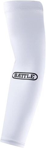 Battle Full Arm Sleeve, Breathable Football Arm Sleeves, Compression Arm Sleeves for Men & Youth, Basketball, Running (Black, L/XL) in Saudi Arabia