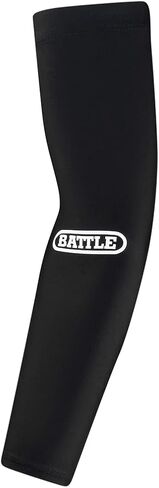 Battle Full Arm Sleeve, Breathable Football Arm Sleeves, Compression Arm Sleeves for Men & Youth, Basketball, Running (Black, L/XL) in Saudi Arabia