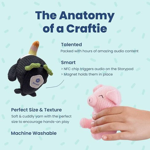 Storypod Craftie لنظام التعلم الصوتي I Peppa Pig I لعبة تعليمية تفاعلية للأطفال من سن ثلاث سنوات فما فوق I Young Kids I Boys & Girls | مغامرات في الفرح اليومي in Kuwait