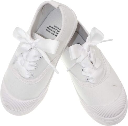 Teeoff Satin Ribbon Shoelaces for Kids, Flat Shoe Laces for Sneakers in Saudi Arabia
