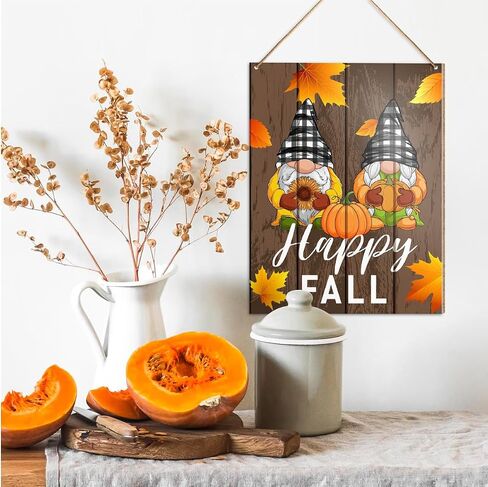 UDNADKEX Fall Decorations Hanging Sign, Autumn Fall Decor Rustic Pumpkin Spice Wooden Wall Sign Thanksgiving Decorations, Fall Coffee Lover in Saudi Arabia