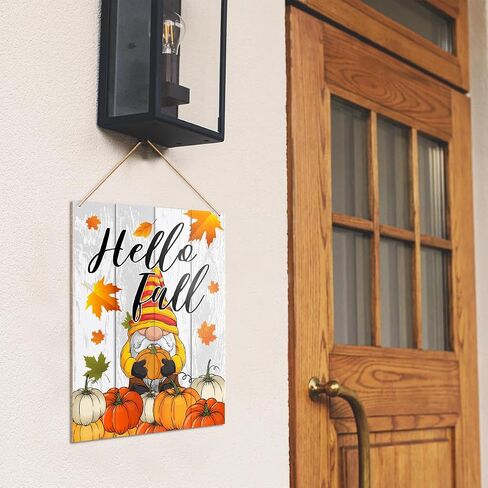 UDNADKEX Fall Decorations Hanging Sign, Autumn Fall Decor Rustic Pumpkin Spice Wooden Wall Sign Thanksgiving Decorations, Fall Coffee Lover in Saudi Arabia