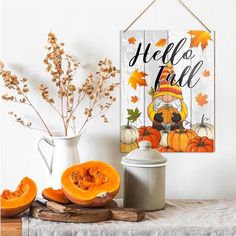 UDNADKEX Fall Decorations Hanging Sign, Autumn Fall Decor Rustic Pumpkin Spice Wooden Wall Sign Thanksgiving Decorations, Fall Coffee Lover in Saudi Arabia