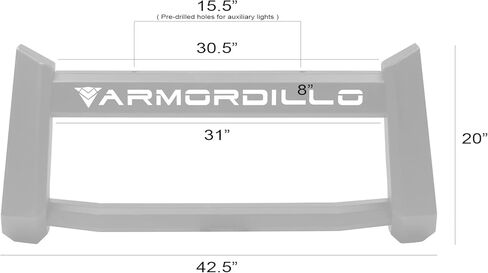 Armordillo 7168428 AR Pre-Runner Style Modular Bumper Grille Guard - Matte Black Fits 2009-2018 Dodge Ram 1500/2019-2022 Classic in Saudi Arabia