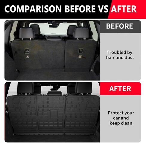 powoq Floor Mat Compatible with 2022-2024 Jeep Grand Cherokee 5Seat Cargo Liner Trunk Mat Liner Backrest Mat Replacement for 2022-2024 Jeep Grand Cherokee Accessories(Trunk Mat+Backrest Mat+Floor Mat) in Kuwait
