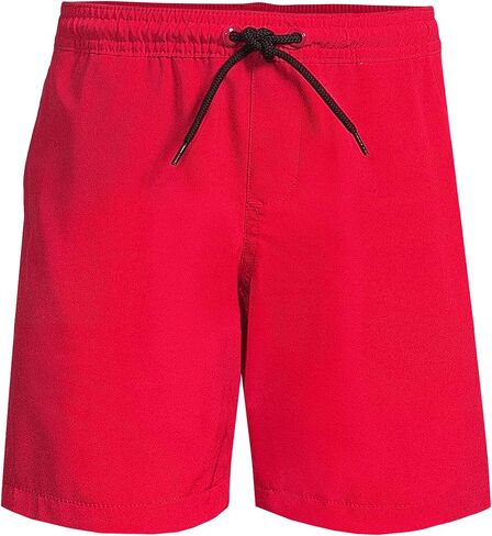 Lands' End Boys Active Stretch Swim Trunk Electric Blue Stripe Kids X-Small in Saudi Arabia