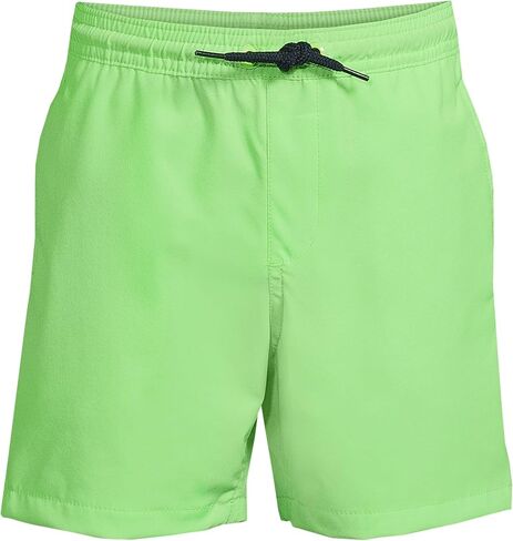 Lands' End Boys Active Stretch Swim Trunk Electric Blue Stripe Kids X-Small in Saudi Arabia