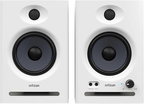 Ortizan C7 Dual-Mode 2.0 Studio Monitors, Active Monitor Speakers for Near Field Music Production, Bluetooth 5.3 Wireless Computer PC Monitor Gaming Bookshelf Speakers(Pair, Black) in Kuwait