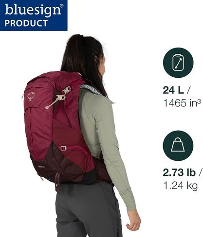 Osprey Sirrus 34L Women's Hiking Backpack, Elderberry Purple/Chiru Tan in Saudi Arabia