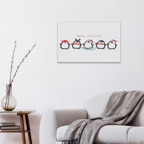 Nogrit penguin decor Canvas Wall Art 11×14,penguin gift,penguin poster Canvas art,penguin decorations,Newlywed Couples Gifts, Valentine Wedding Gifts 129 in Saudi Arabia
