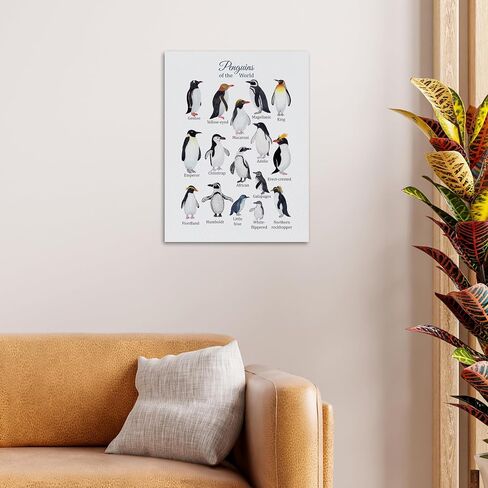 Nogrit penguin decor Canvas Wall Art 11×14,penguin gift,penguin poster Canvas art,penguin decorations,Newlywed Couples Gifts, Valentine Wedding Gifts 129 in Saudi Arabia
