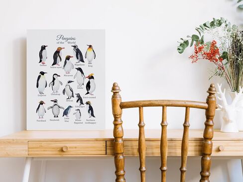 Nogrit penguin decor Canvas Wall Art 11×14,penguin gift,penguin poster Canvas art,penguin decorations,Newlywed Couples Gifts, Valentine Wedding Gifts 129 in Saudi Arabia