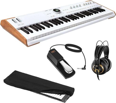 Arturia Astrolab Avant-Garde Stage Keyboard with Analog Lab Pro Integration Bundle with AKG K 240 Studio Professional Semi-Open Stereo Headphones, FP-P1L Sustain Pedal and Keyboard Dust Cover in Saudi Arabia