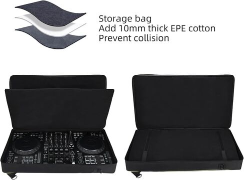 Large capacity DJ storage case for Pioneer DJ controller bag Multi-functional storage bag for Outdoors Party Bar (DDJ Flx10 Case) in Saudi Arabia
