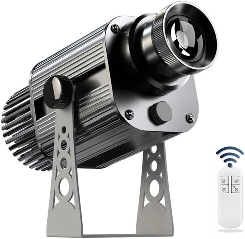 GOBO جهاز عرض LED شعار جهاز عرض خارجي مقاوم للماء شعار المرحلة مخصص GOBO عدسة الإضاءة الديكور الغلاف الجوي الكاشف شعار الشركة ديكور الحفلات (50، واط) in Saudi Arabia
