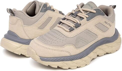 أحذية رياضية Nautica Kids للأولاد والبنات - أحذية عمل بأربطة مع كعب مبطن مكتنز للجري والمشي لمسافات طويلة (الأطفال الصغار/الأطفال الكبار) in Kuwait