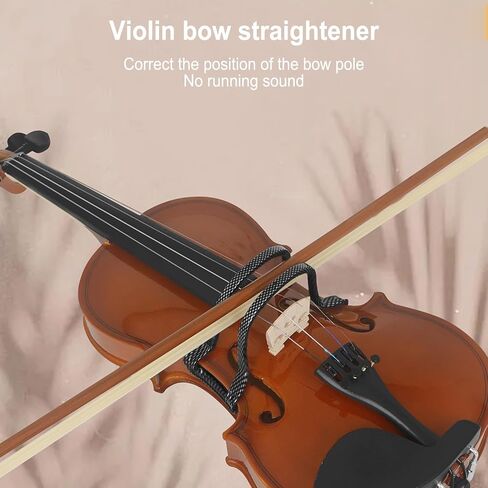 Violin Bow Straightener Collimator Resin Professional Violin Bow Corrector for Beginners (Black) in Saudi Arabia