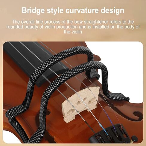 Violin Bow Straightener Collimator Resin Professional Violin Bow Corrector for Beginners (Black) in Saudi Arabia