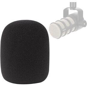 Podmic Microphone Windscreen Pod Filter Mic Foam Cover Customized for Rode PodMic Podcasting Microphone to Blocks Out Plosives,Black
