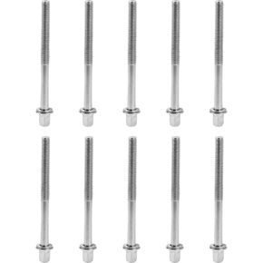 Etfbuy 10pcs Silver Jazz Drum Snare Drum Screw Drum Lug Mounting Screws Percussion Replacement Accessory Drum Kit 0.24x2.76in