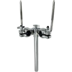 Double Tom Holder Double Tom Arm Clamp Stand Adjustable L Rod Ball Tom Drum Mount Bracket for Drum Set Mount Hardware Parts