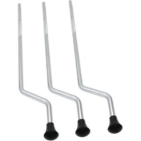 Totority 3pcs Drum Legs for Repair Drum Fitting Anti-Skid Drum Feet Stand for Drum Leg for Drum Percussion Instrument Part Drum Part Floor Roller Drum Supply Double Layer Metal Support Leg