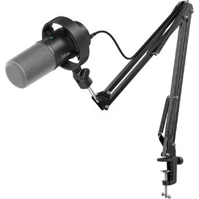 FIFINE K688 Podcast Microphone Kit, USB/XLR Dynamic Microphone with Boom Arm for PC/XLR Mixer, Gaming Mic with Mute Button, Headphone Jack for Vocal, Voice-Over, Streaming, Music Recording -K688CT