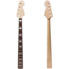 Maple Bass Guitar Neck Precision Bass/Jazz Bass Neck Maple/Rosewood Fretboard Bolt On Finished/Unfinished Bass Neck Replacement (4 String 20 Fret 30inch 42mm Nut and 65mm Heel)