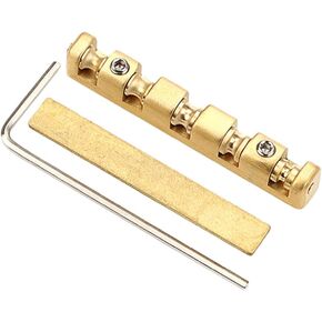 Abaodam 1 Set Adjustable Guitar Nut Bell Brass Nut Split Regulation Replacement Parts Compatible with Stratocaster St Style Guitar Golden