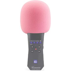 LEFXMOPHY Windscreen for Zoom H1 essential Stereo Handy Recorder (2024 Model, Essential Series) Pink Foam Cover
