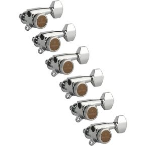 Gotoh Magnum Lock-Trad 6-In-Line Guitar Tuners, Chrome
