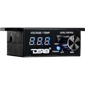 DS18 BKVTR Universal Bass Knob with Volt Meter and Temperature Display, Remote Amp Trigger, Digital Voltmeter, Compatible with Most Head Units & amplifiers