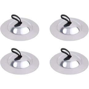 4 Pcs 5.3cm Finger Cymbals Finger Hand Symbols Instrument Finger Musical Instrument Rhythm Beats Percussion Instrument Belly Dance Finger Bells for Dancer Party Silver