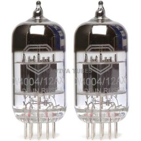 New Gain Matched Pair (2) Mullard Reissue CV4004 / 12AX7 Low Noise Vacuum Tubes