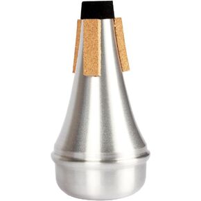 Andoer Trumpet Straight Mute Sourdine Aluminum Alloy Silver Color