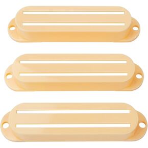 Banworks Electric Guitar Pickup Covers Dual-Coil Hot Rail Pickup Cover Mini Humbucker Cover Frame for Strat Guitars Pack of 3 JT/SYQG-05 White