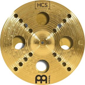 Meinl 16" Trash Stack Cymbal Pair with Holes - HCS Traditional Finish Brass for Drum Set, Made In Germany, 2-YEAR WARRANTY (HCS16TRS)