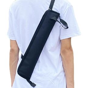 JIANWEI Portable Drum Stick Bag, Drumstick Carry Bag Storage Case, Small Hanging Drumstick Holder Drummer Accessories for Adults Kids Beginners(Black)