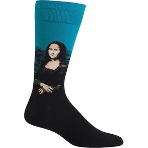 Hot Sox Men's Fun Famous Paintings Crew Socks-1 Pair Pack-Cool & Artistic Gifts in Kuwait