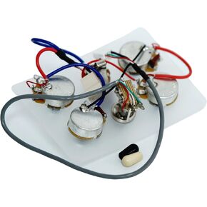 Guyker 1 Set LP Electric Guitar Pickup Wiring Harness Compatible with EPI SG LP Dot (1 Toggle Switch + 4 Pots + Jack)