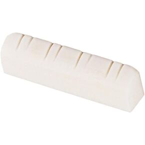 Alnicov 28x5x7mm String Nut,Slotted Bone Mandolin Nut for 8 String Mandolin Accessories 1Pcs