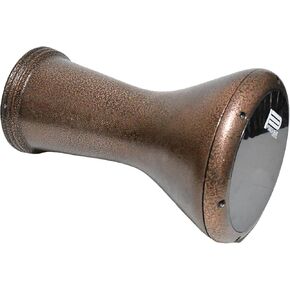 Gawharet El Fan Metal Drum Darbuka doumbek 17/17.5 inch with free PowerBeat head skin (Copper & White PowerBeat)