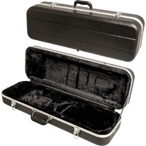 MI&VI NS-5150 ABS Hard Violin Case (3/4 Size) with Adjustable Straps | Velvet Plush Cushion | Hardshell Case for 3/4 Sized Violins