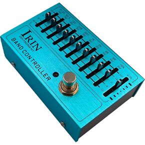 EQ Pedal 10 Band Equalizer (31.25Hz-16kHz) for Electric Guitar & Bass Including 4-string/ 5-string / 6-string/ 7-string Guitars