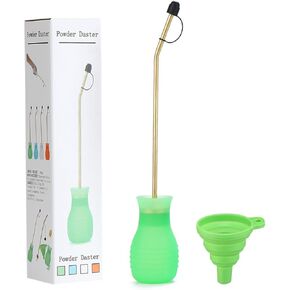 Powder Duster/Large Diatomaceous Earth Bulb Duster/Powder Applicator - Eco-Safe - Larger 8 OZ Diatomaceous Earth Bulb Duster/Applicator (green)